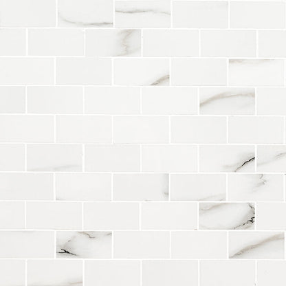 MSI Aria Bianco Mosaic Porcelain Backsplash Wall and Floor Tile