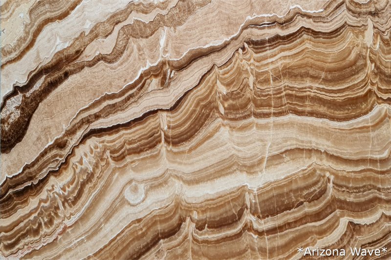 Arizona Wave Bookmatching Onyx Slabs Polished - Full Truckload
