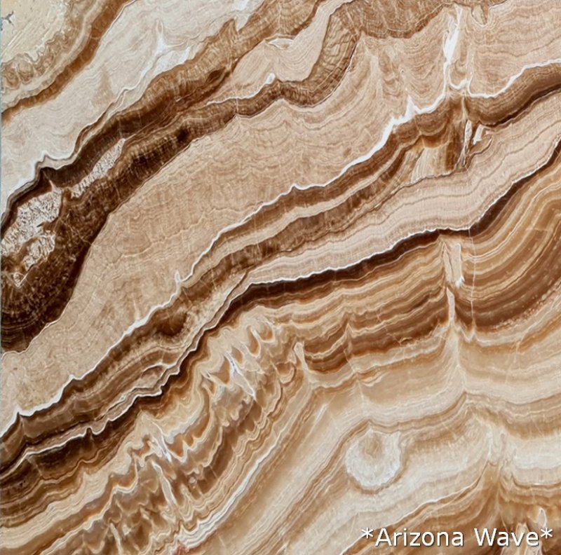 Arizona Wave Bookmatching Onyx Slabs Polished - Full Truckload