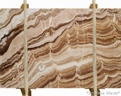 Arizona Wave Bookmatching Onyx Slabs Polished - Full Truckload
