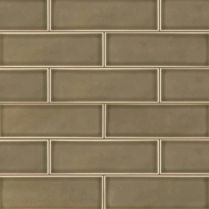 MSI Artisan Taupe Glazed Handcrafted Ceramic Subway Tile 4"x12"