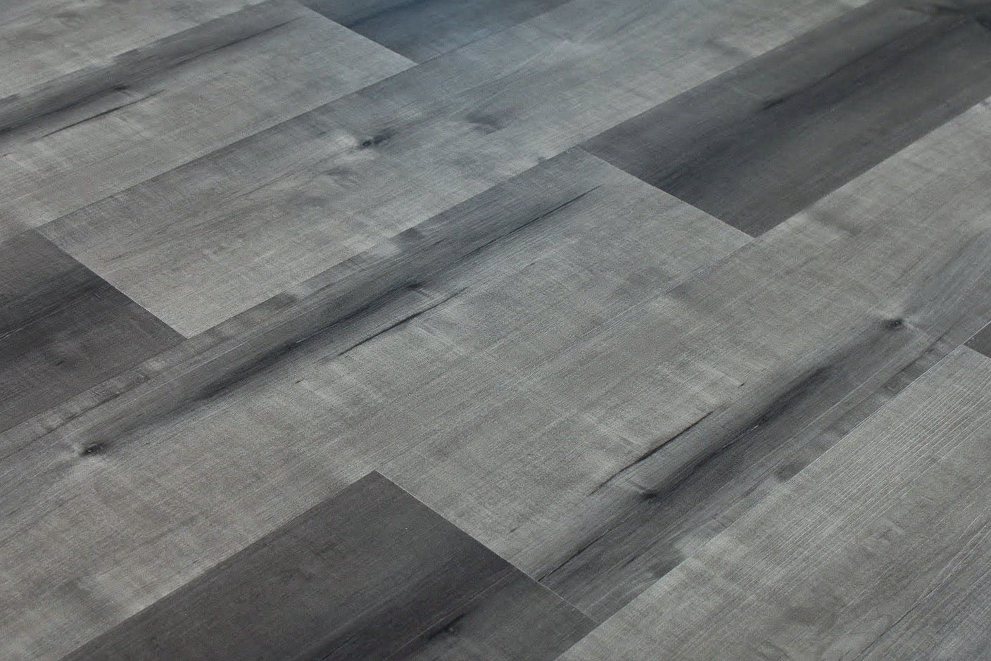 Atlantic WPC Textured 7"x48" Vinyl Flooring 8.5mm - Miranda Gray