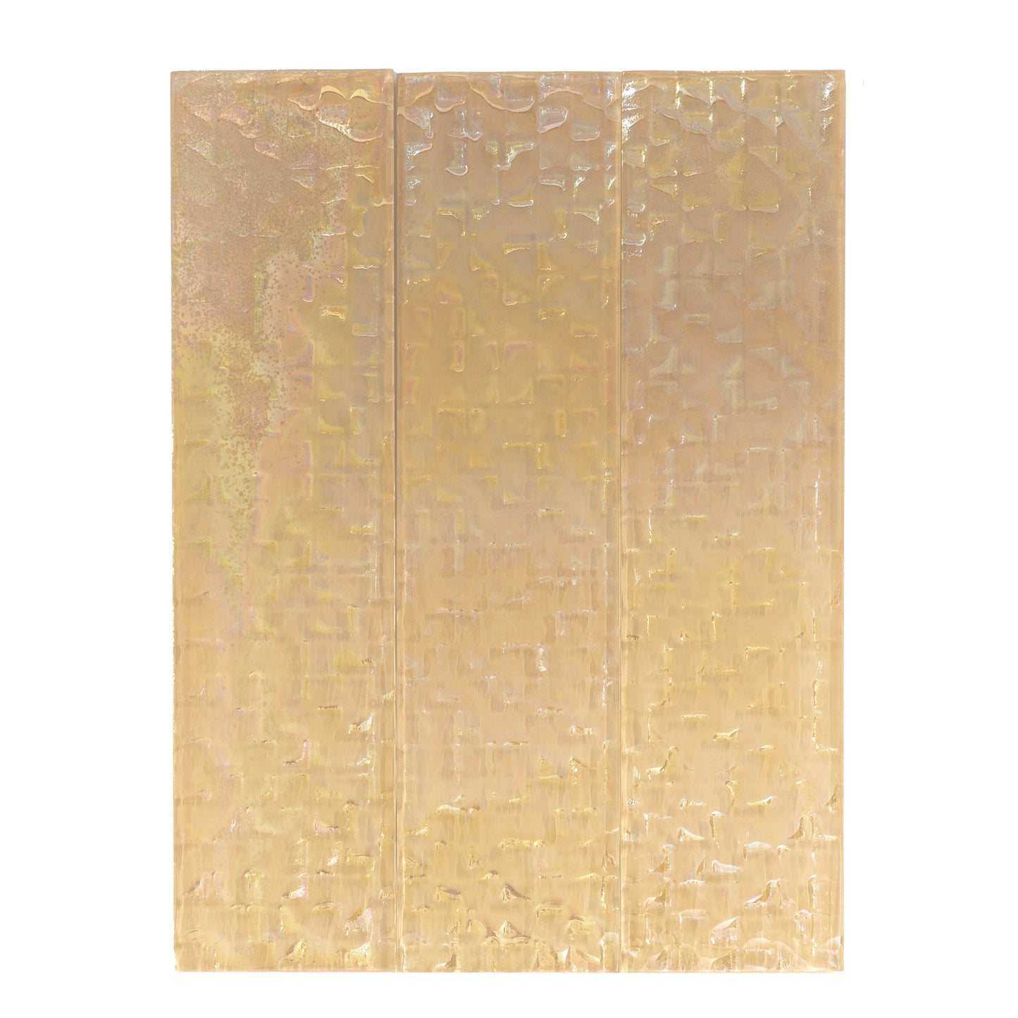Champagne Gold 3x12 Glossy Brick Glass Subway Tile (20 pack, 5 sq ft/case)