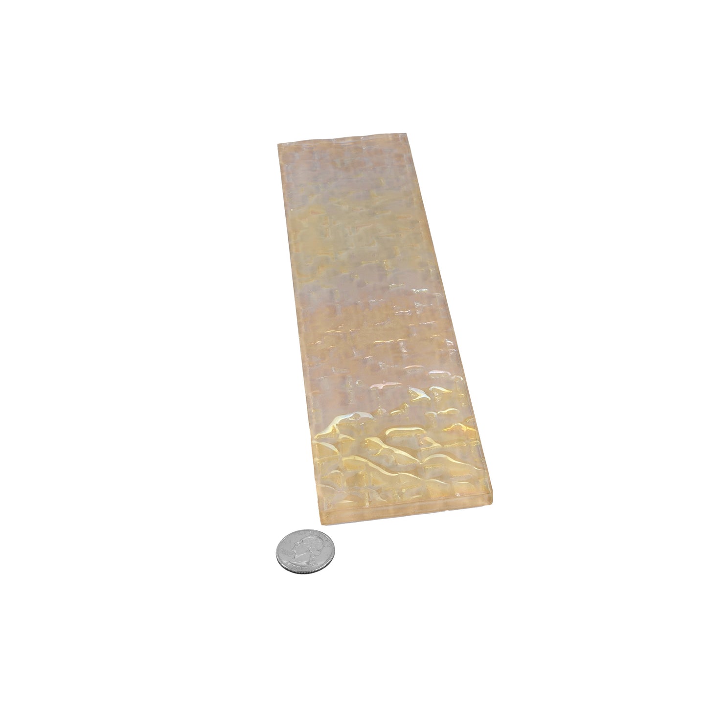 Champagne Gold 3x12 Glossy Brick Glass Subway Tile (20 pack, 5 sq ft/case)