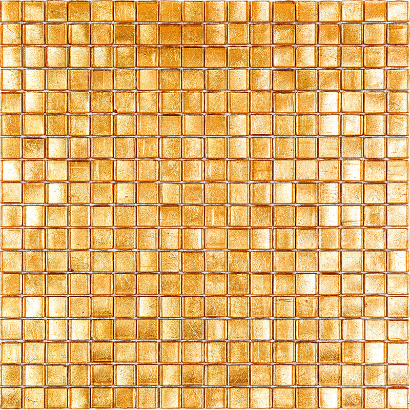 Gold Yellow 12x12 Glossy Uniform Square Glass Mosaic Tile (20 pack, 18.69 sq ft/case)