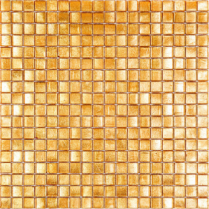 Gold Yellow 12x12 Glossy Uniform Square Glass Mosaic Tile (20 pack, 18.69 sq ft/case)