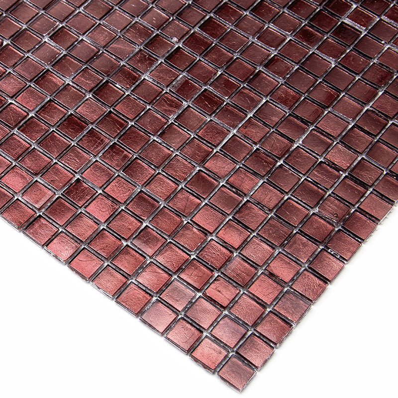 Rouge Pink 12x12 Glossy Uniform Square Glass Mosaic Tile (20 pack, 18.69 sq ft/case) - Sample