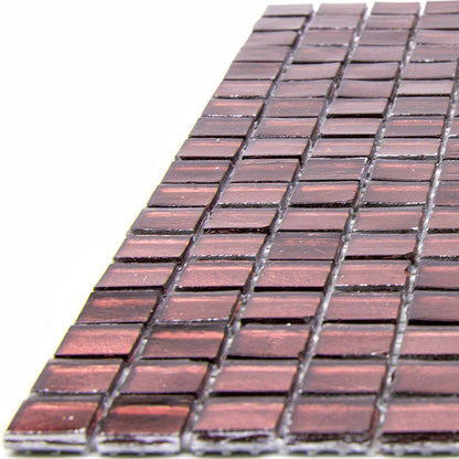Rouge Pink 12x12 Glossy Uniform square Glass Mosaic Tile (20 pack, 18.69 sq ft/case)