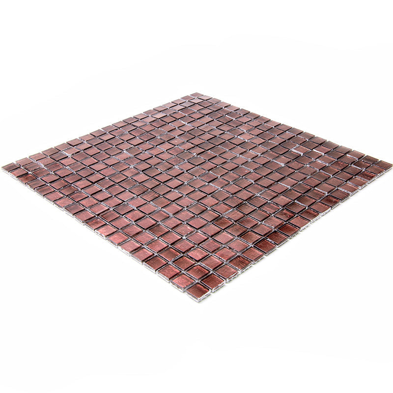 Rouge Pink 12x12 Glossy Uniform square Glass Mosaic Tile (20 pack, 18.69 sq ft/case)