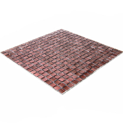 Rouge Pink 12x12 Glossy Uniform square Glass Mosaic Tile (20 pack, 18.69 sq ft/case)