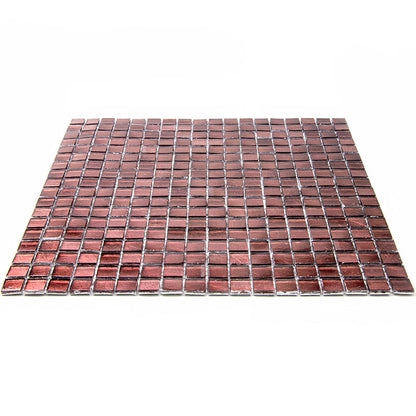 Rouge Pink 12x12 Glossy Uniform square Glass Mosaic Tile (20 pack, 18.69 sq ft/case)