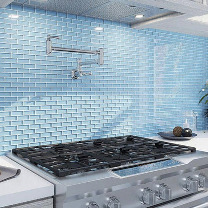 Sapphire Blue 12x12 Glossy Glass Mosaic Tile (5 pack, 4.92 sq ft/case)