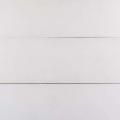 White 12x40 Matte Field Ceramic Tile (6 pack, 19.11 sq ft/case) - Sample