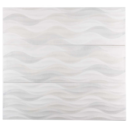 White 12x40 Matte Field Ceramic Tile (5 pack, 15.925 sq ft/case) - Sample