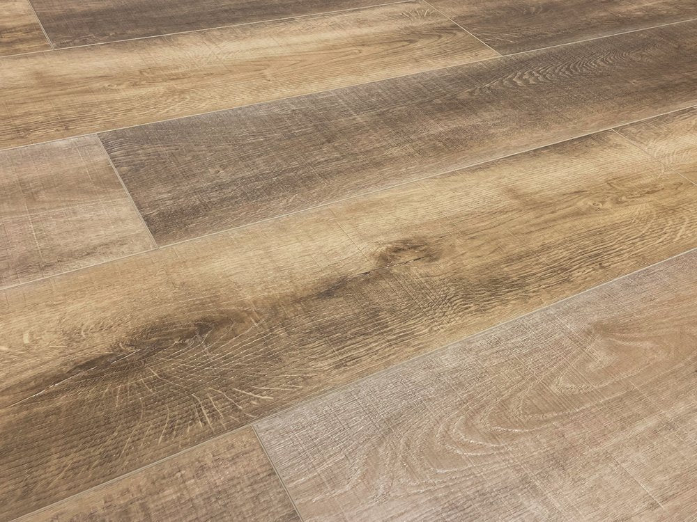 Belladon SPC Embossed 9"x60" Vinyl Flooring 8mm - Golden Oak