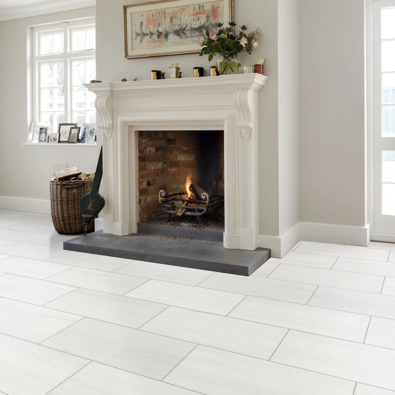 Bianco Standard Dolomite Polished Floor and Wall Tile