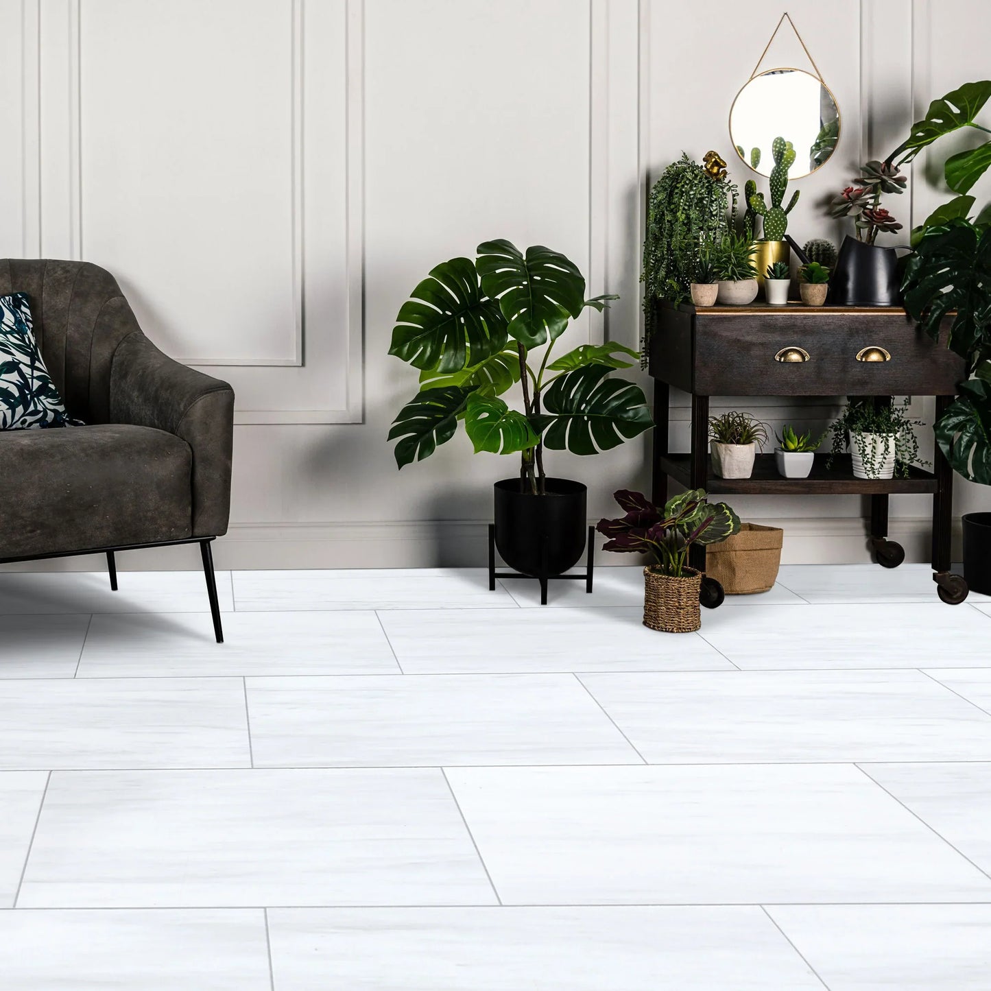 Bianco Dolomite Platinum Polished Floor and Wall Tile