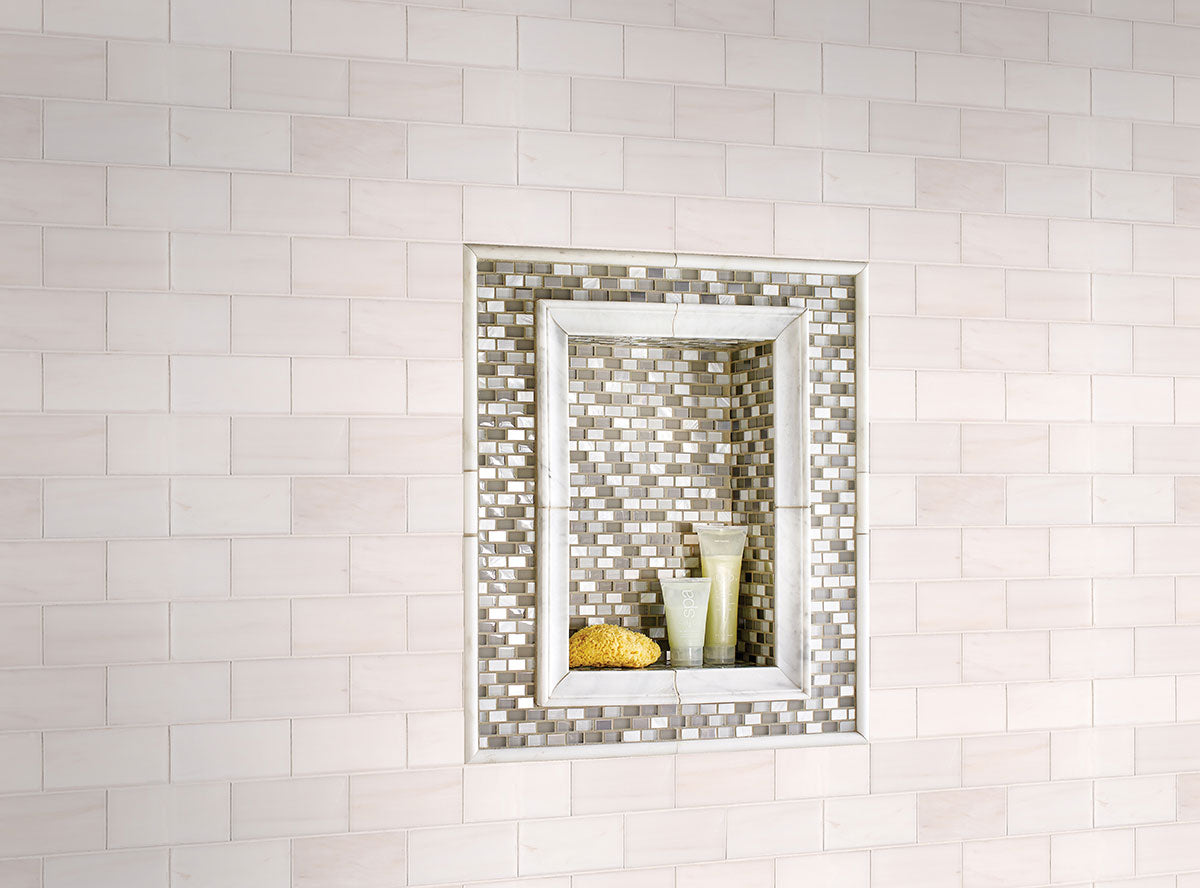 MSI Bianco Dolomite Polished Marble Subway Wall And Floor Tile