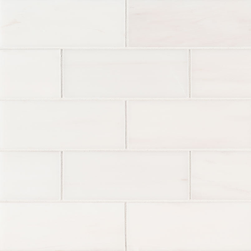 MSI Bianco Dolomite Polished Marble Subway Wall And Floor Tile