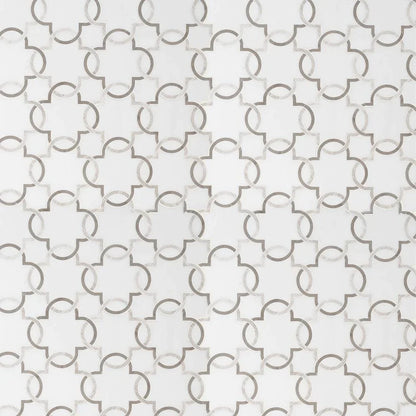 MSI Bianco Quatrefoil Polished Marble Mosaic Tile 12"x12"