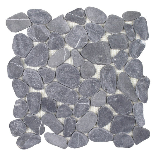 Beach Stones Blue - Pebble Tile - view 4