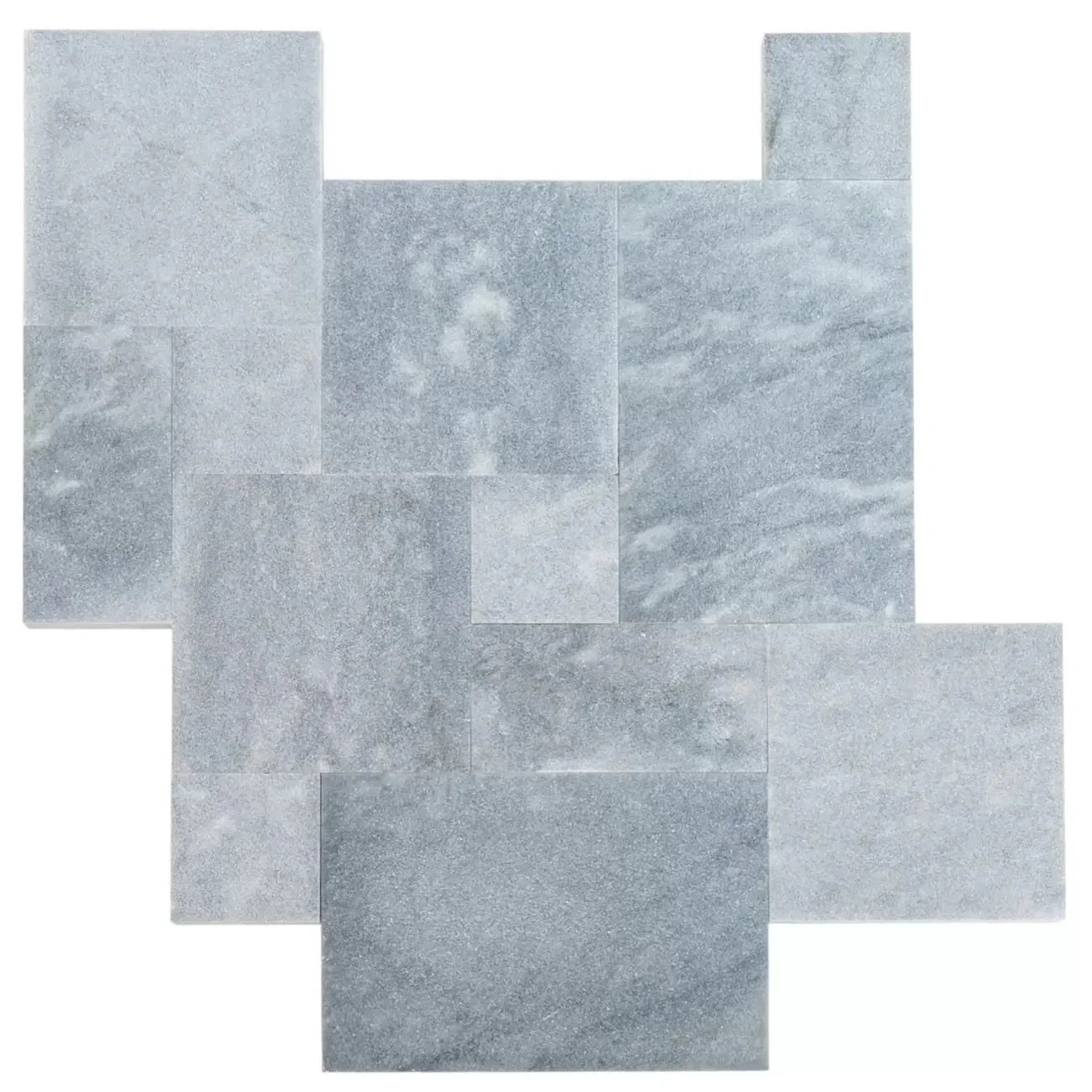 Bluestone tumbled pavers pattern