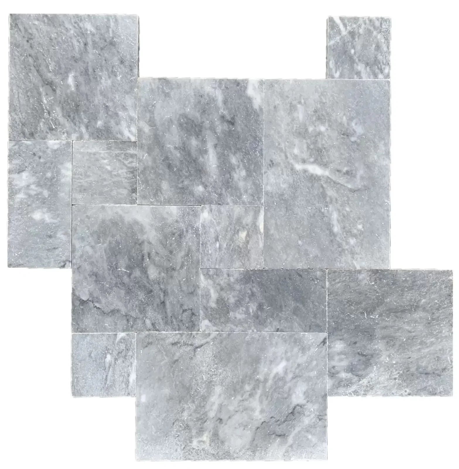 Bluestone tumbled pavers pattern
