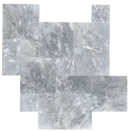 Bluestone tumbled pavers pattern