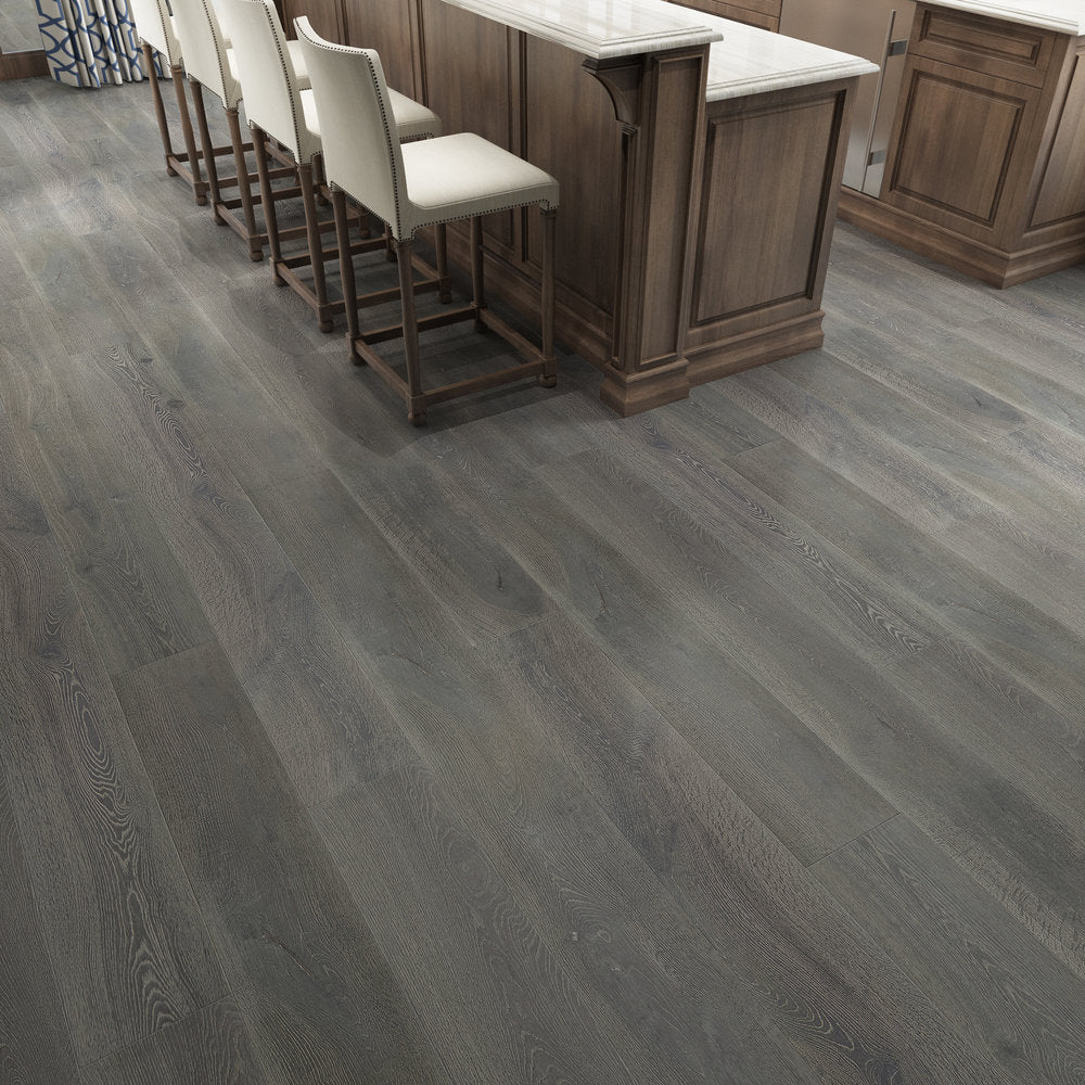 Bonafide Wirebrushed Engineered Hardwood 9.5x0.625 inch Belhaven TRPEH-BEOB floor view