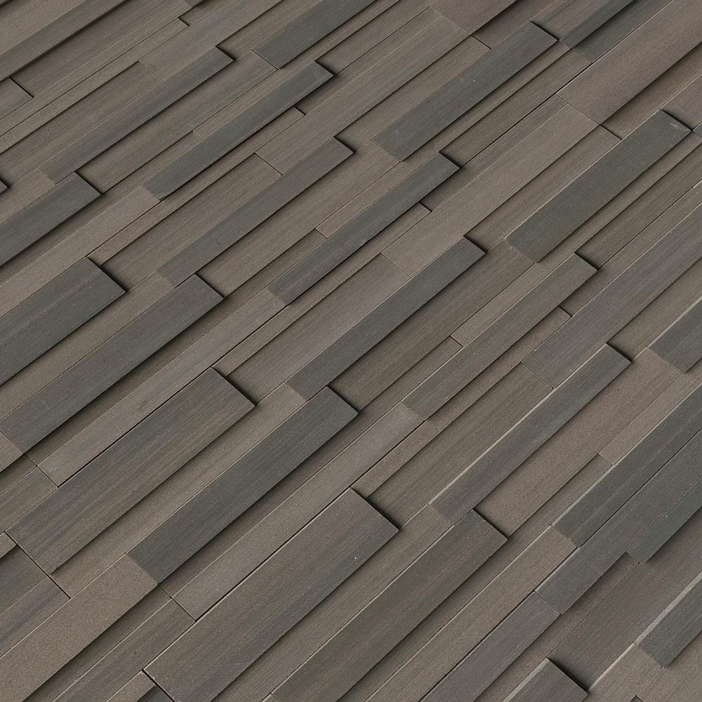 MSI Rockmount Brown Wave 3D Honed Ledger Panel Sandstone Wall Tile 6