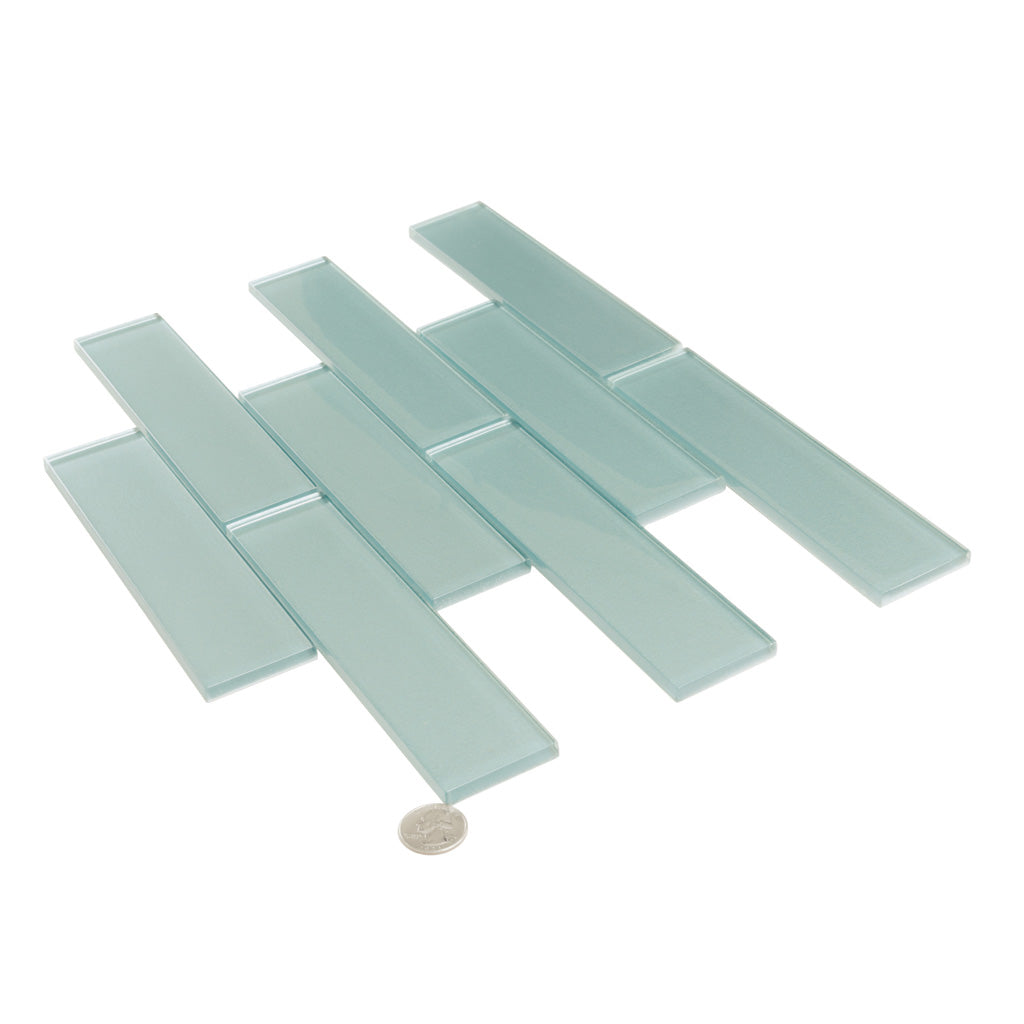 Ocean Blue 12x12 Glossy Glass Mosaic Tile (5 pack, 4.83 sq ft/case)