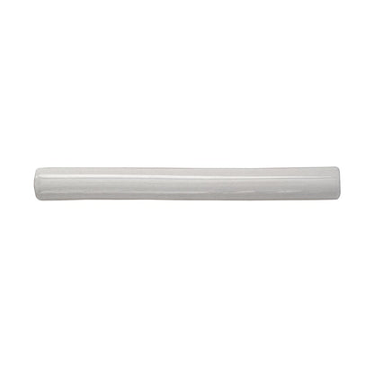 White 0.6x6 Glossy Ceramic Pencil Tile Trim (10 pack, 0.25 sq ft/case)