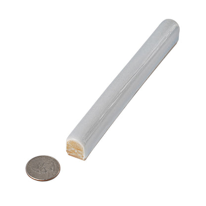 Light Stone Blue 0.6x6 Glossy Ceramic Pencil Tile Trim (10 pack, 0.25 sq ft/case) - Sample