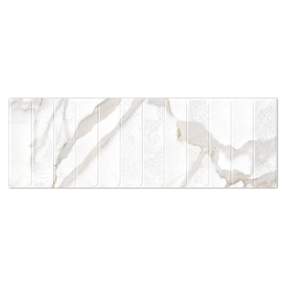 White Gray 16x48 Matte Ceramic Large Format Tile (3 pack, 15.5 sq ft/case)