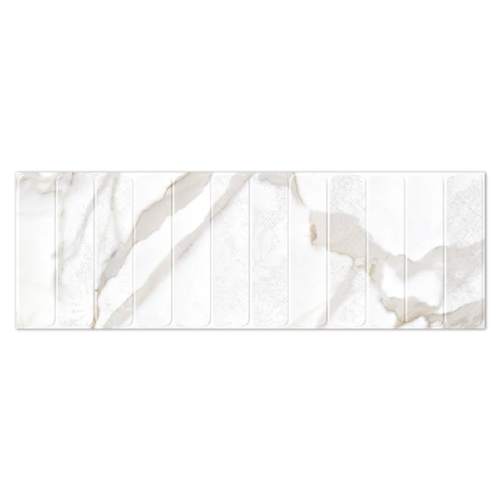 White Gray 16x48 Matte Ceramic Large Format Tile (3 pack, 15.5 sq ft/case) - Sample