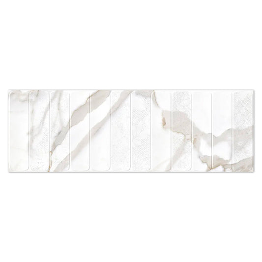 White Gray 16x48 Matte Ceramic Large Format Tile (3 pack, 15.5 sq ft/case) - Sample
