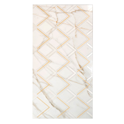 White Gold 24x48 Polished Diamond Porcelain Large Format Tile (1 pack, 7.75 sq ft/case)