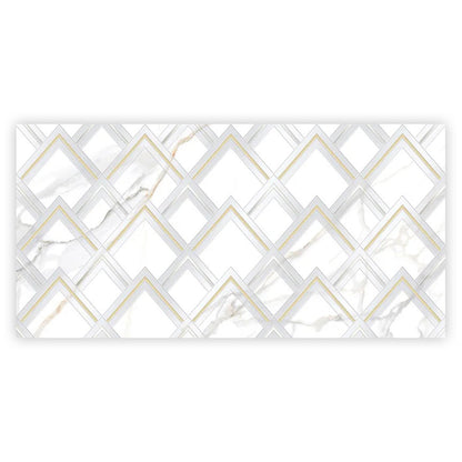 White Gold 24x48 Polished Diamond Porcelain Large Format Tile (1 pack, 7.75 sq ft/case)