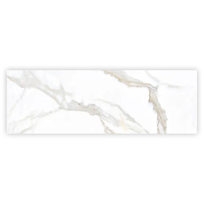 Soft White 16x48 Matte Ceramic Large Format Tile (3 pack, 15.5 sq ft/case)