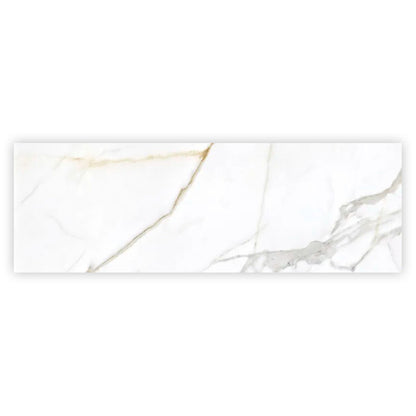 Soft White 16x48 Matte Ceramic Large Format Tile (3 pack, 15.5 sq ft/case) - Sample