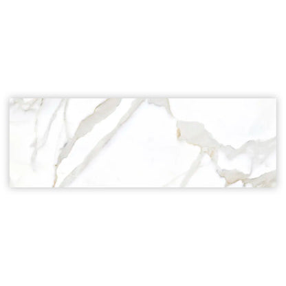 Soft White 16x48 Matte Ceramic Large Format Tile (3 pack, 15.5 sq ft/case)