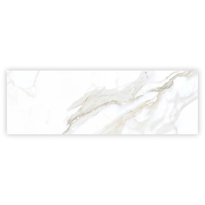 Soft White 16x48 Matte Ceramic Large Format Tile (3 pack, 15.5 sq ft/case)