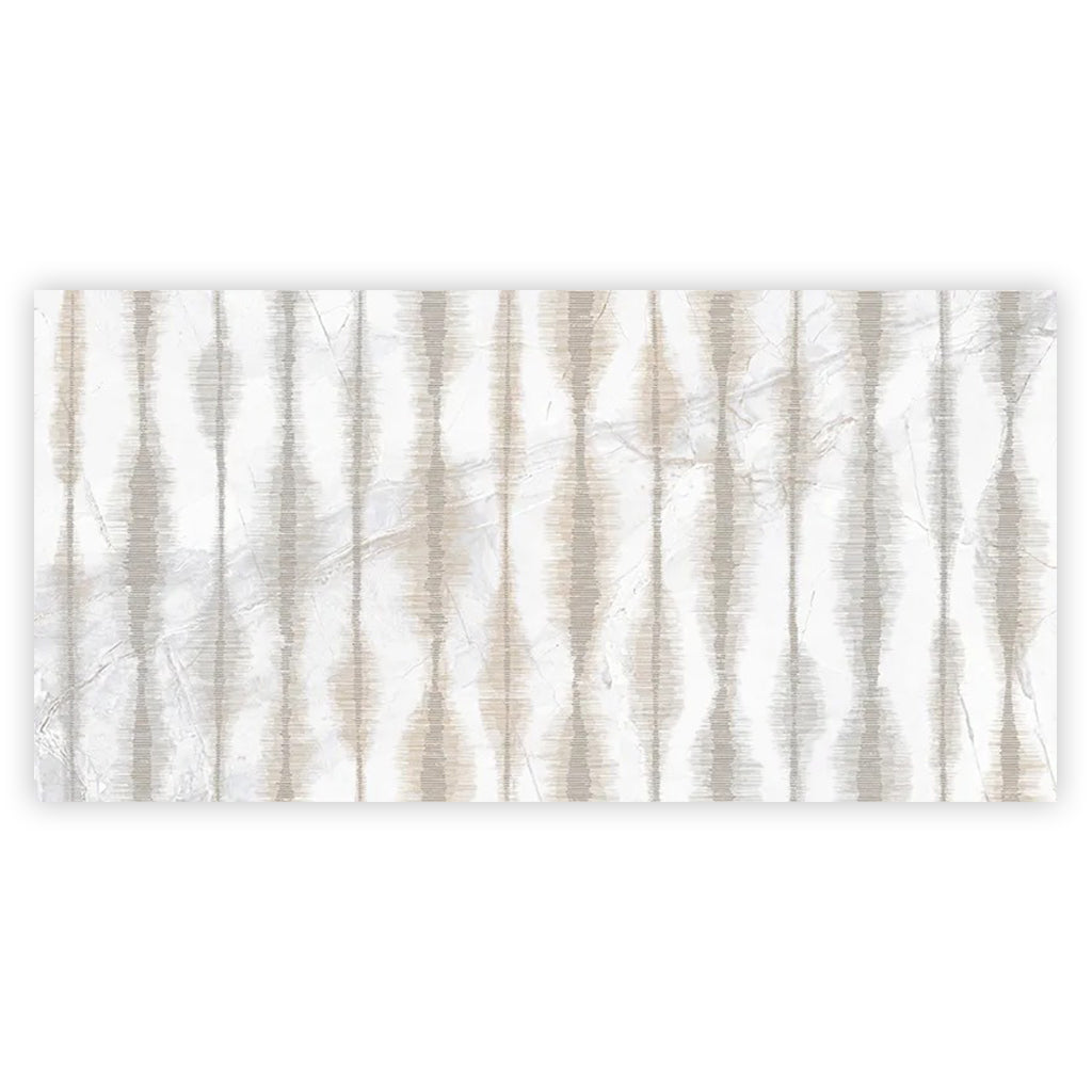 Cream beige Crisp White 24x48 Polished Porcelain Large Format Tile (1 pack, 7.75 sq ft/case)
