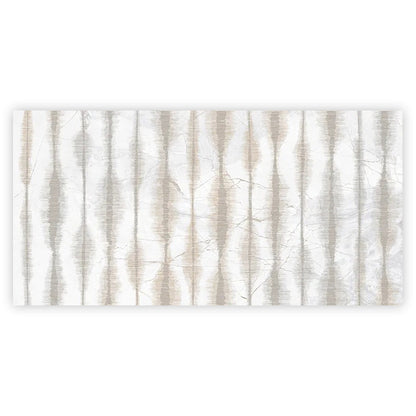 Cream beige Crisp White 24x48 Polished Porcelain Large Format Tile (1 pack, 7.75 sq ft/case) - Sample