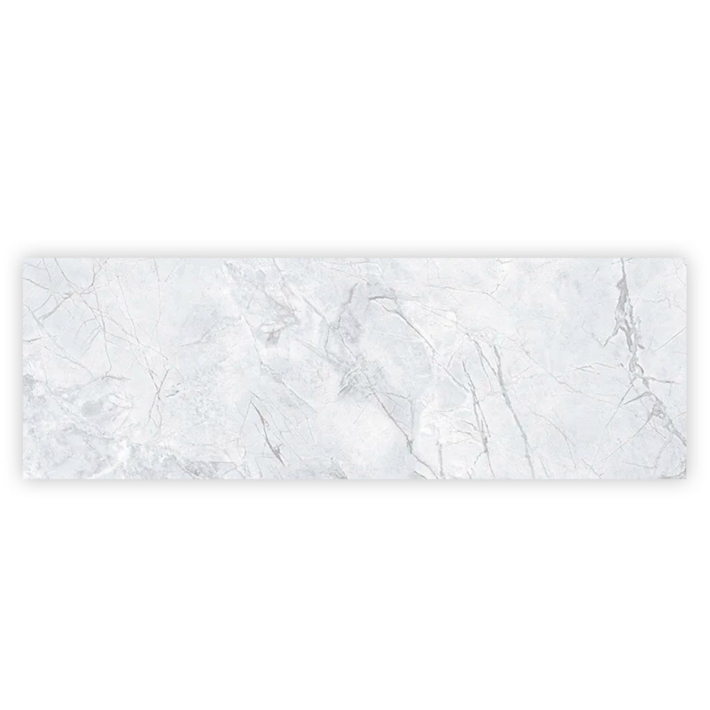 Light Grey White 16x48 Matte Ceramic Large Format Tile (3 pack, 15.5 sq ft/case)