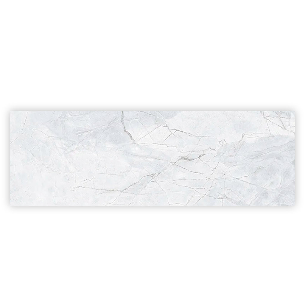 Light Grey White 16x48 Matte Ceramic Large Format Tile (3 pack, 15.5 sq ft/case)