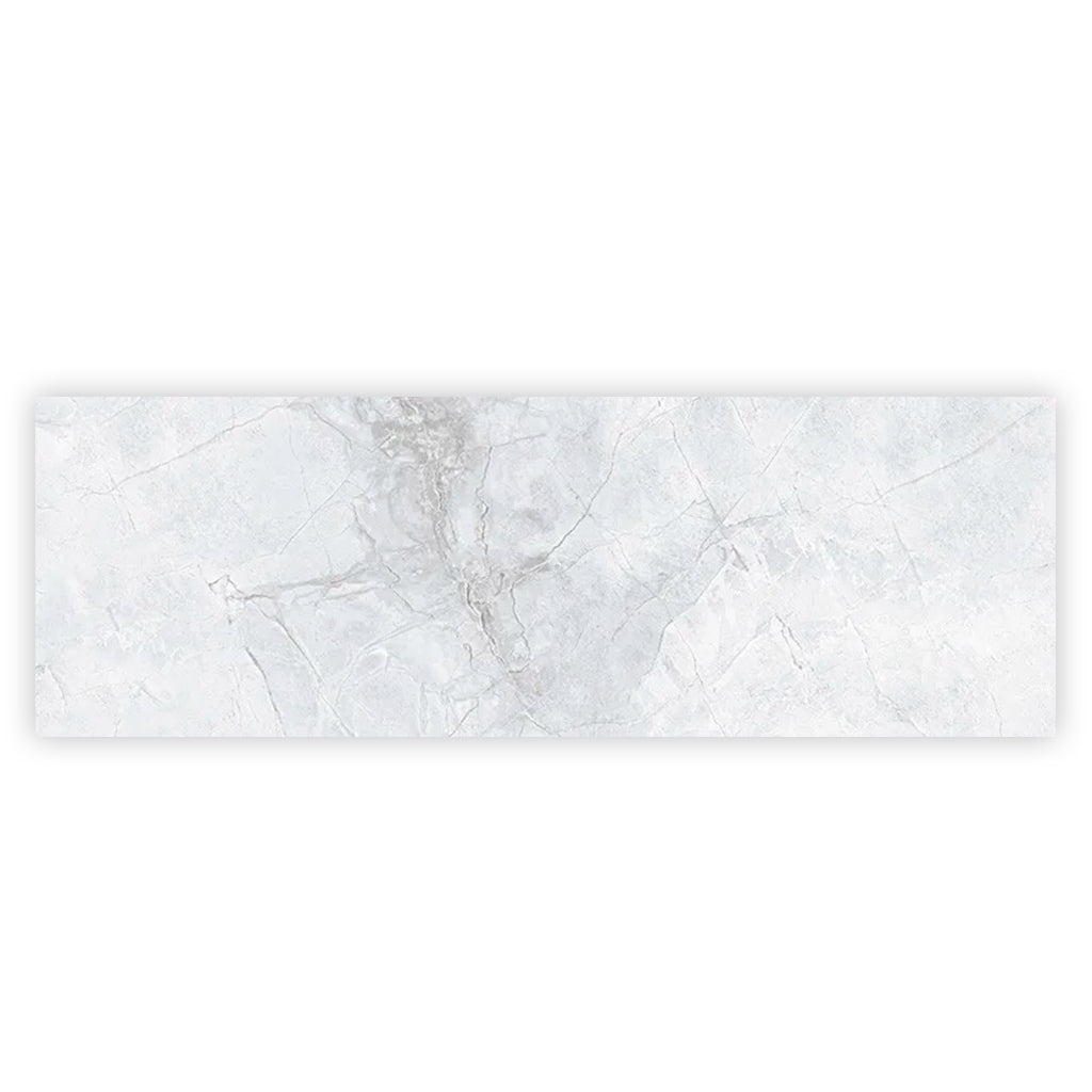 Light Grey White 16x48 Matte Ceramic Large Format Tile (3 pack, 15.5 sq ft/case)