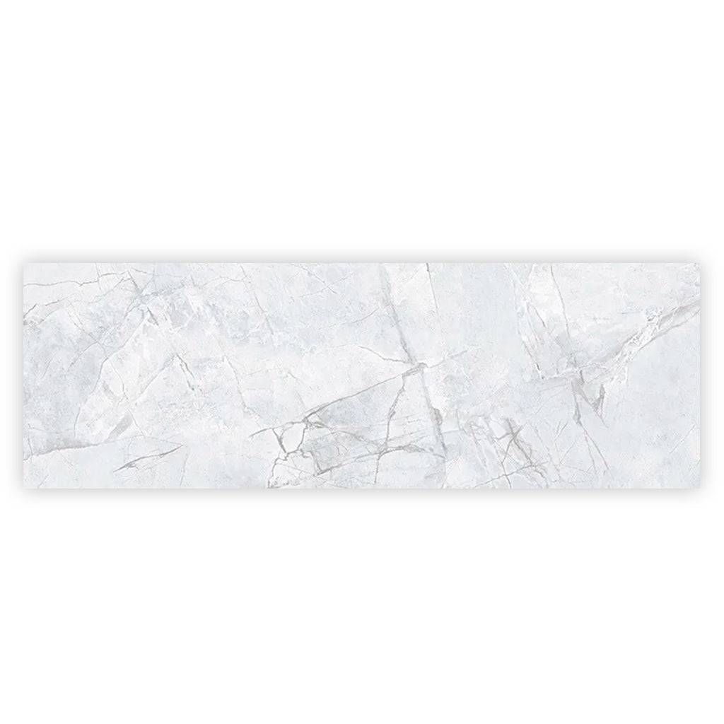 Light Grey White 16x48 Matte Ceramic Large Format Tile (3 pack, 15.5 sq ft/case)