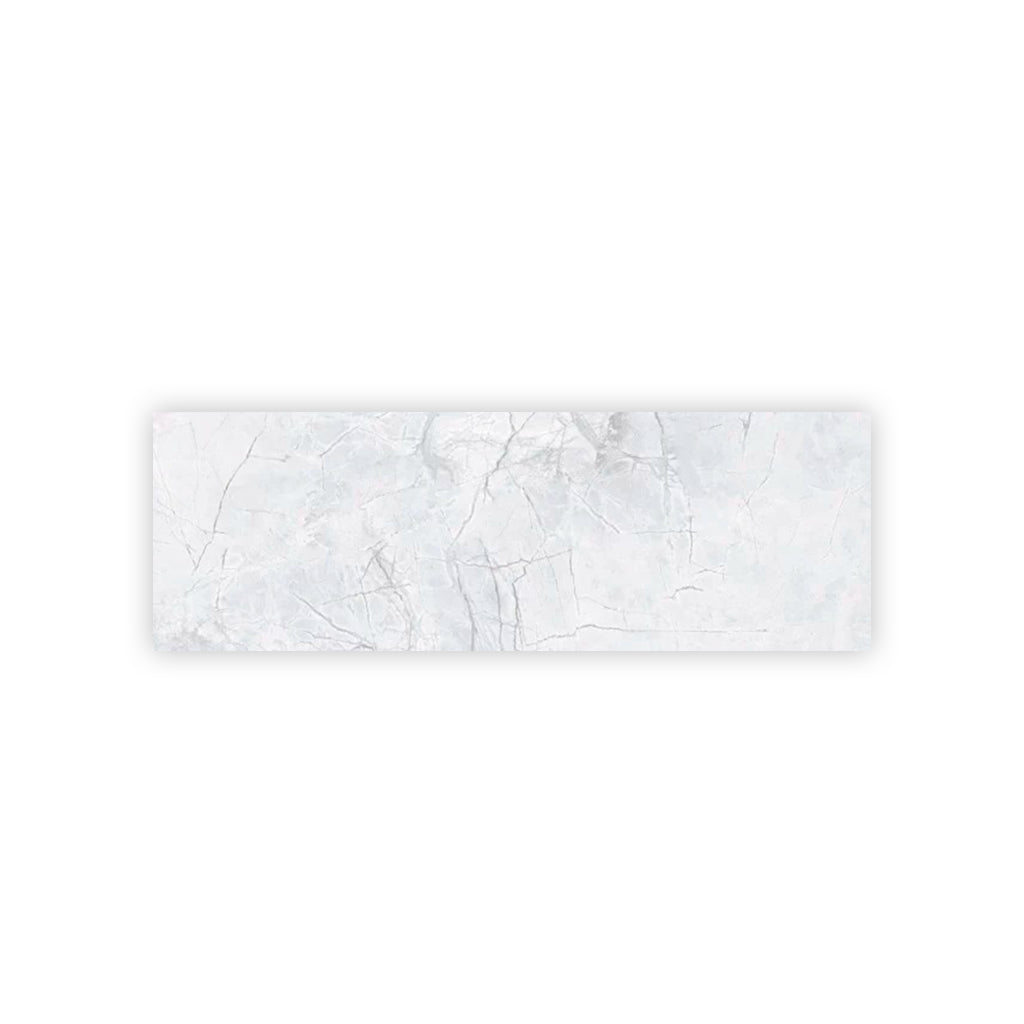 Light Grey White 16x48 Matte Ceramic Large Format Tile (3 pack, 15.5 sq ft/case)