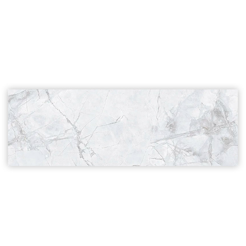 Light Grey White 16x48 Matte Ceramic Large Format Tile (3 pack, 15.5 sq ft/case)